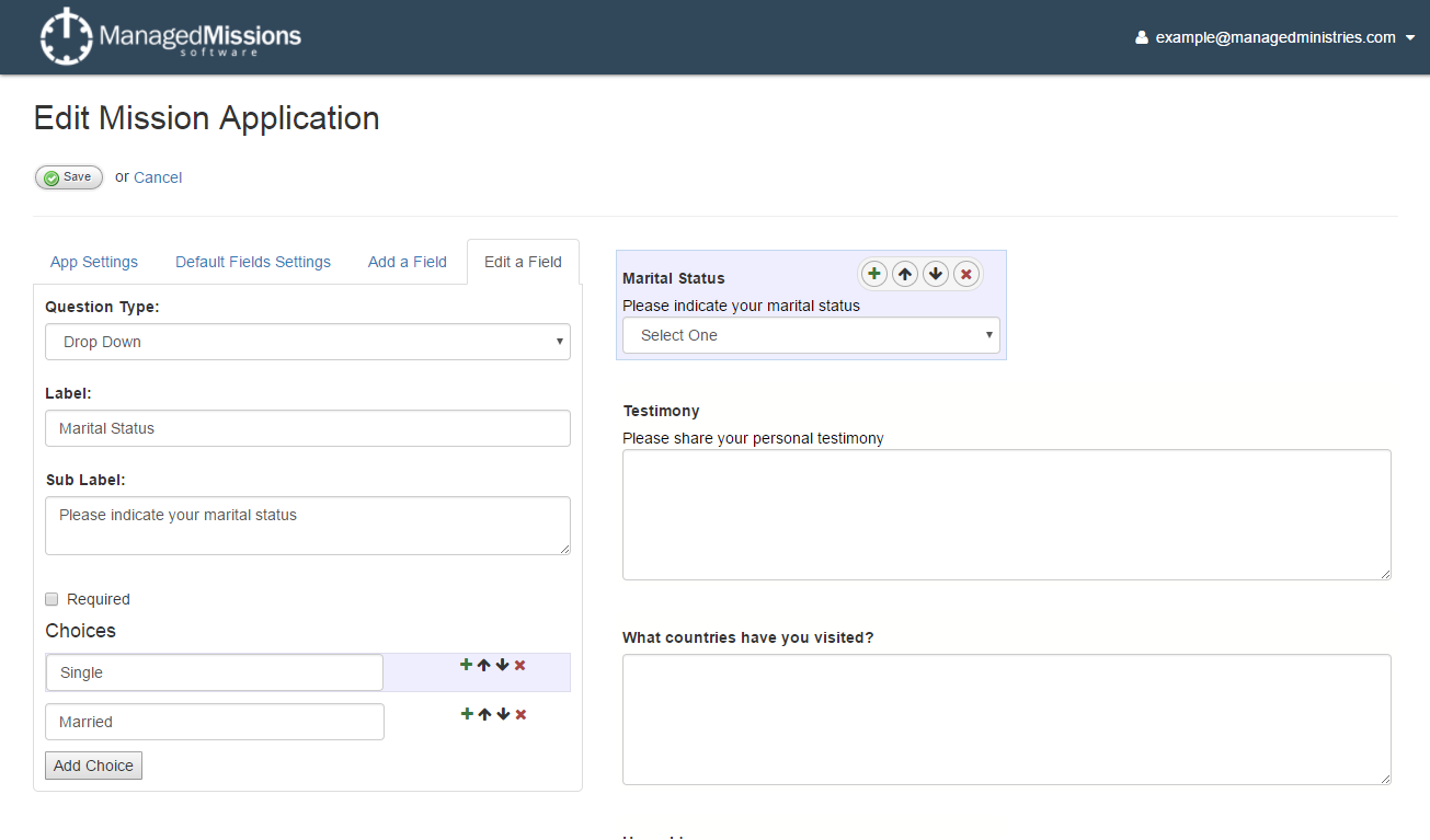 managedmissions short term mission trip software